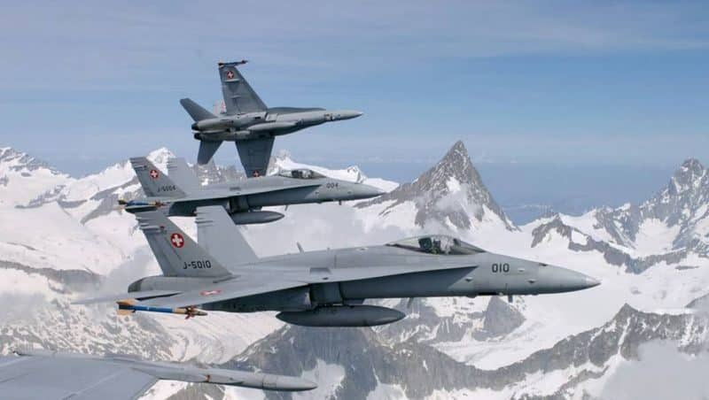 F/A-18 Hornet forces aériennes helvétiques