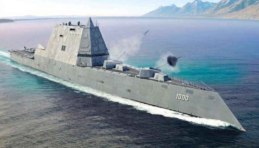 l'artillerie navale était au coeur de la conception des destroyers de la classe Zumwalt