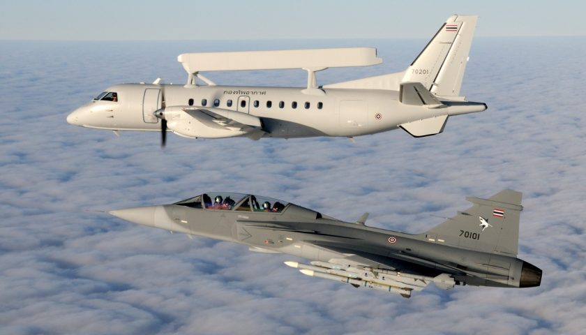 Saab 340 AEW Gripen D Thailan Actualités Défense | Aviation de chasse | Coopération internationale technologique Défense